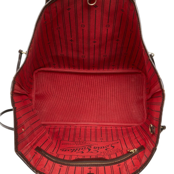 ルイ ヴィトン ダミエ ネヴァーフルMM ハンドバッグ トートバッグ N40599 ブラウン PVC レザー レディース LOUIS VUITTON 【中古】