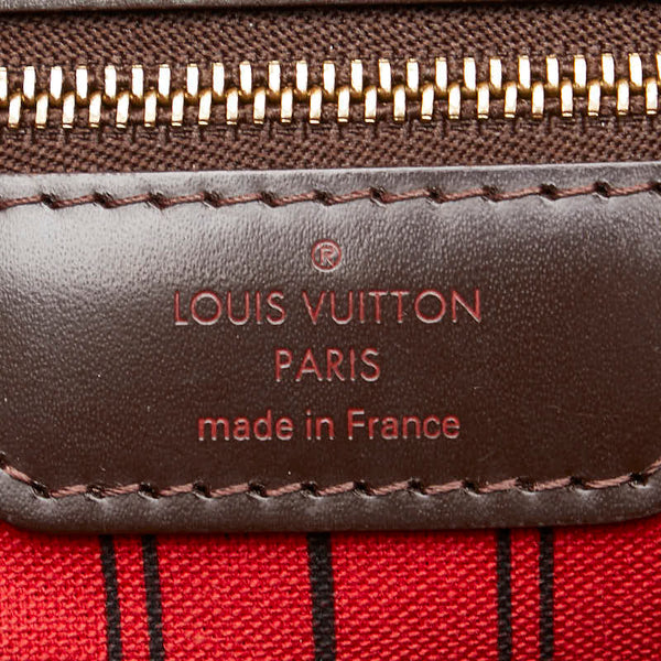 ルイ ヴィトン ダミエ ネヴァーフルMM ハンドバッグ トートバッグ N40599 ブラウン PVC レザー レディース LOUIS VUITTON 【中古】