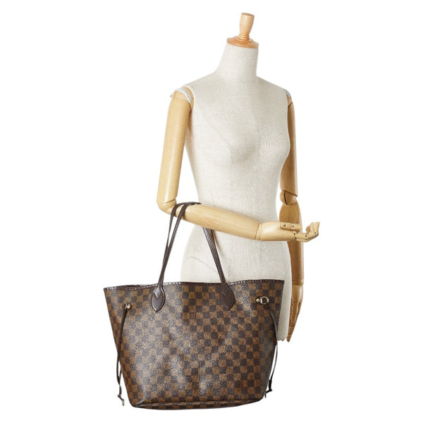 ルイ ヴィトン ダミエ ネヴァーフルMM ハンドバッグ トートバッグ N40599 ブラウン PVC レザー レディース LOUIS VUITTON 【中古】