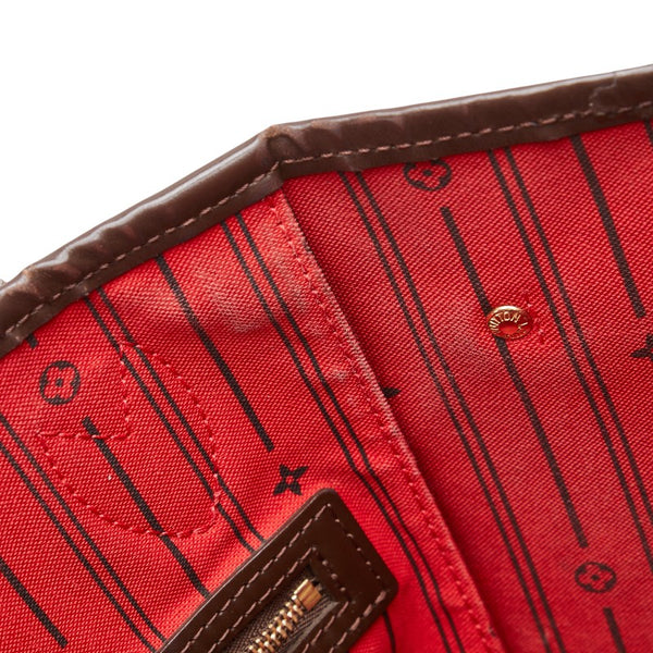 ルイ ヴィトン ダミエ ネヴァーフルMM ハンドバッグ トートバッグ N40599 ブラウン PVC レザー レディース LOUIS VUITTON 【中古】