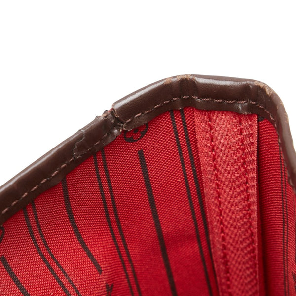 ルイ ヴィトン ダミエ ネヴァーフルMM ハンドバッグ トートバッグ N40599 ブラウン PVC レザー レディース LOUIS VUITTON 【中古】