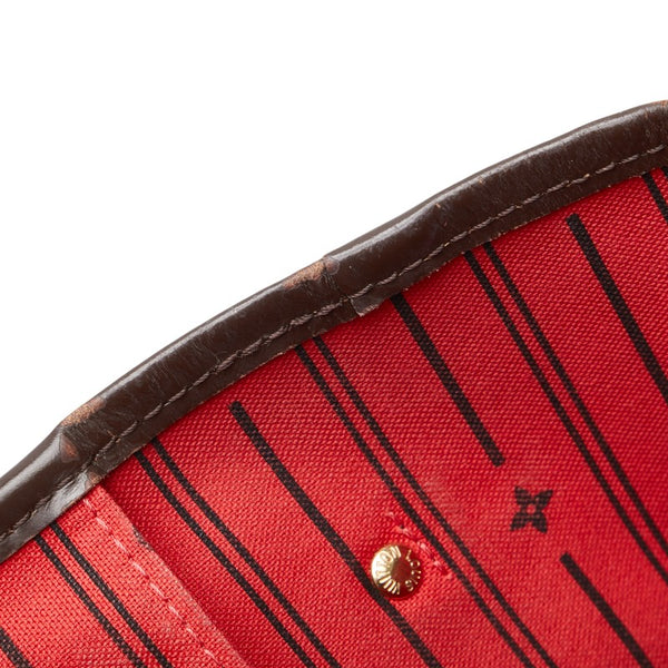 ルイ ヴィトン ダミエ ネヴァーフルMM トートバッグ N51105 ブラウン PVC レザー レディース LOUIS VUITTON 【中古】
