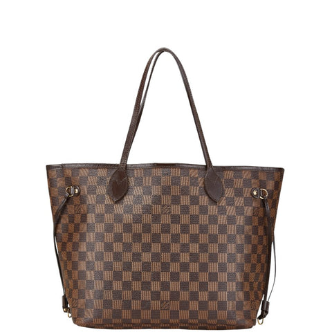 ルイ ヴィトン ダミエ ネヴァーフルMM トートバッグ N51105 ブラウン PVC レザー レディース LOUIS VUITTON 【中古】