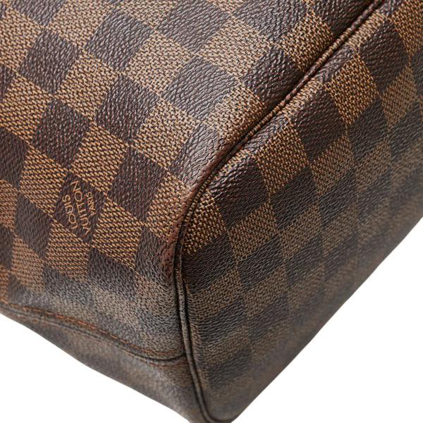 ルイ ヴィトン ダミエ ネヴァーフルMM トートバッグ N51105 ブラウン PVC レザー レディース LOUIS VUITTON 【中古】