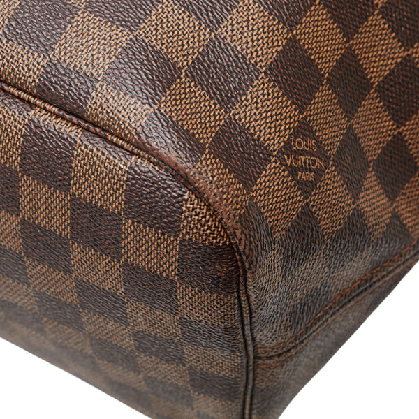 ルイ ヴィトン ダミエ ネヴァーフルMM トートバッグ N51105 ブラウン PVC レザー レディース LOUIS VUITTON 【中古】