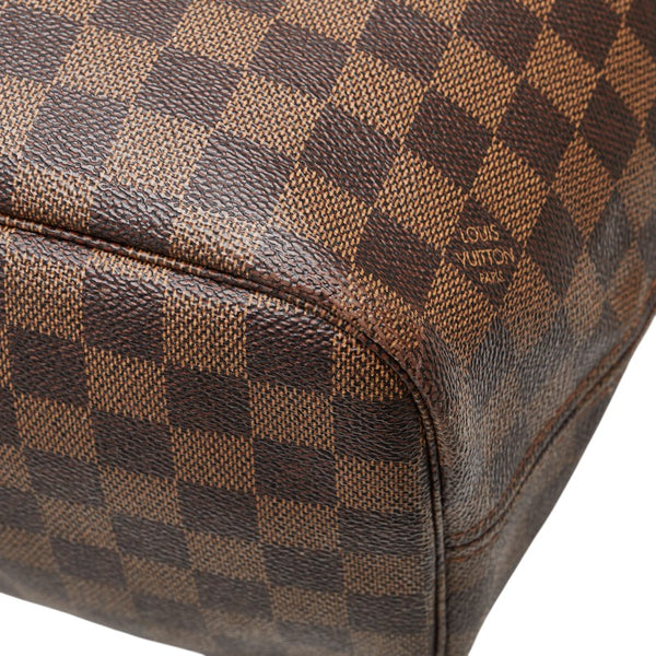 ルイ ヴィトン ダミエ ネヴァーフルMM トートバッグ N51105 ブラウン PVC レザー レディース LOUIS VUITTON 【中古】