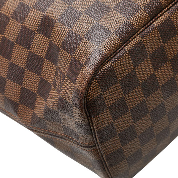 ルイ ヴィトン ダミエ ネヴァーフルMM トートバッグ N51105 ブラウン PVC レザー レディース LOUIS VUITTON 【中古】