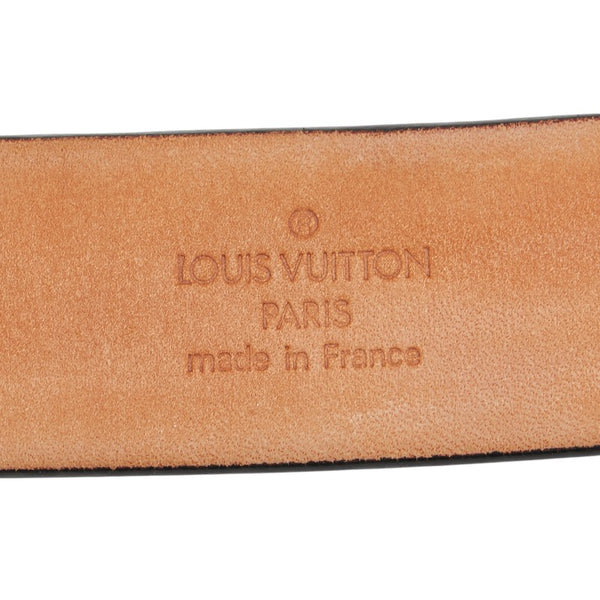 ルイ ヴィトン サンチュール スタンプ ベルト サイズ：90/36 M6896W ブラック レザー メンズ LOUIS VUITTON 【中古】