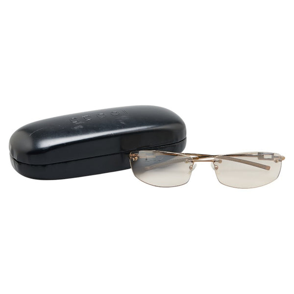 グッチ ラインストーン サングラス GG1784 ゴールド プラスチック レディース GUCCI 【中古】