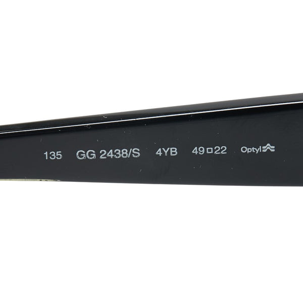 グッチ サングラス GG2438/S カーキ ブラック プラスチック レディース GUCCI 【中古】