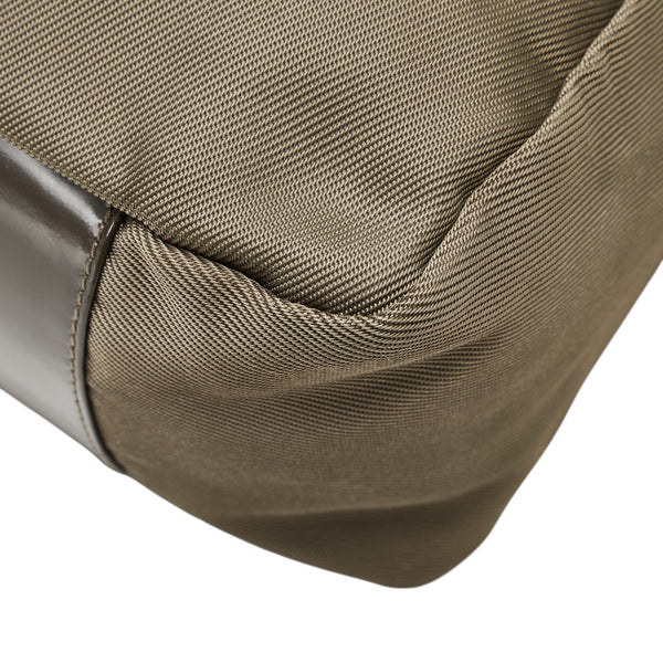 グッチ バンブー ハンドバッグ ショルダーバッグ 2WAY 000 2404 0509 ブラウン カーキ ナイロン レザー レディース GUCCI 【中古】