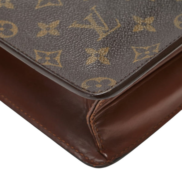 ルイ ヴィトン モノグラム ポシェット オム セカンドバッグ クラッチバッグ M51795 ブラウン PVC レザー メンズ LOUIS VUITTON 【中古】