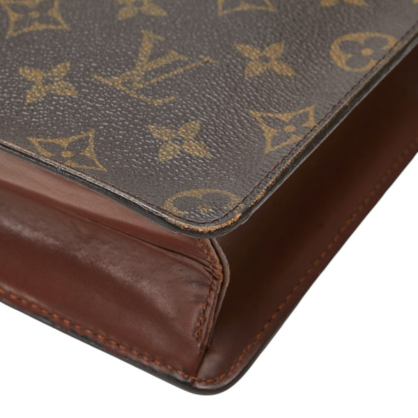 ルイ ヴィトン モノグラム ポシェット オム セカンドバッグ クラッチバッグ M51795 ブラウン PVC レザー メンズ LOUIS VUITTON 【中古】