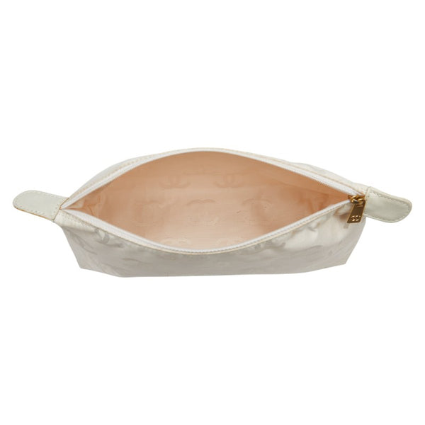 シャネル ココマーク ワイルドステッチ トートバッグ ホワイト レザー レディース CHANEL 【中古】