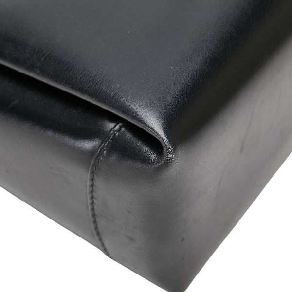 グッチ オールドグッチ ショルダーバッグ ブラック レザー レディース GUCCI 【中古】