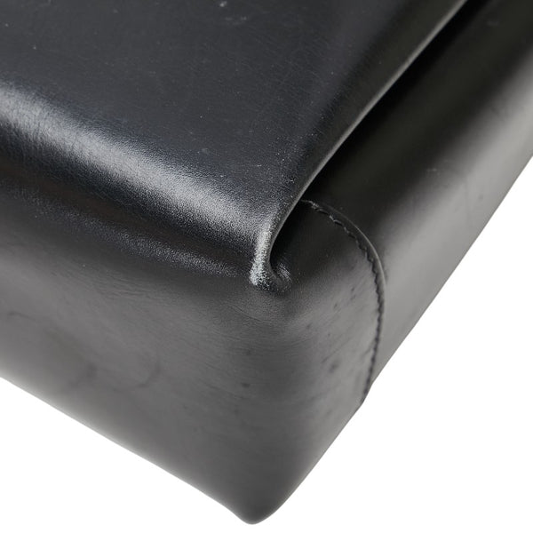 グッチ オールドグッチ ショルダーバッグ ブラック レザー レディース GUCCI 【中古】