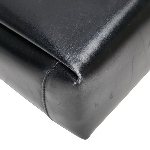 グッチ オールドグッチ ショルダーバッグ ブラック レザー レディース GUCCI 【中古】