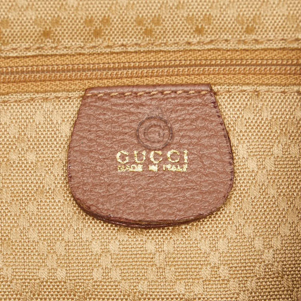 グッチ バンブー リュック バックパック 003 1998 0016 ブラウン スウェード レザー レディース GUCCI 【中古】