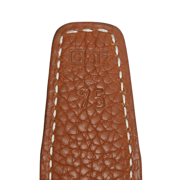 エルメス コンスタンスH リバーシブル ベルト サイズ：75 ブラウン ブラック トゴ ボックスカーフ レディース HERMES 【中古】