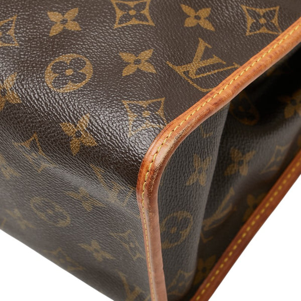 ルイ ヴィトン モノグラム ポパンクール オ ショルダーバッグ トートバッグ M40007 ブラウン PVC レザー レディース LOUIS VUITTON 【中古】