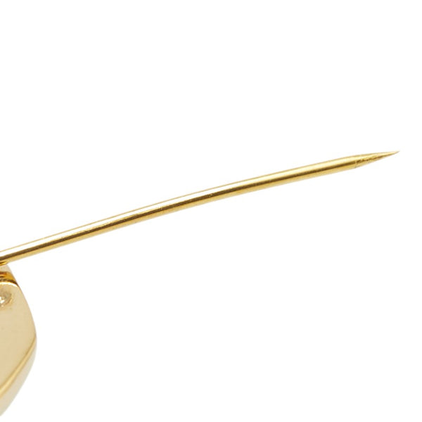 シャネル ココマーク オーバル サークル ブローチ ゴールド メッキ レディース CHANEL 【中古】