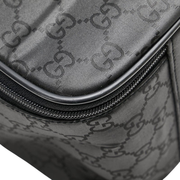 グッチ GGナイロン ボストンバッグ トラベルバッグ ブラック ナイロン レザー レディース GUCCI 【中古】
