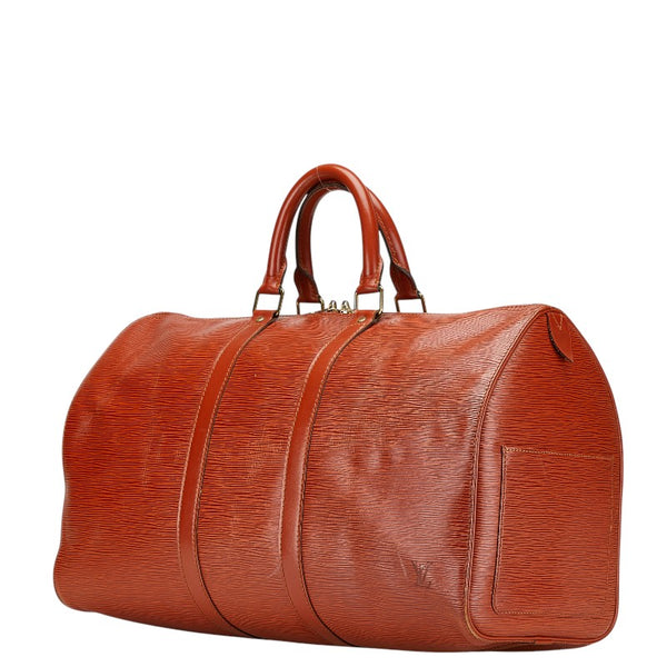 ルイ ヴィトン エピ キーポル45 ボストンバッグ M42978 ジパングゴールド ブラウン レザー レディース LOUIS VUITTON 【中古】