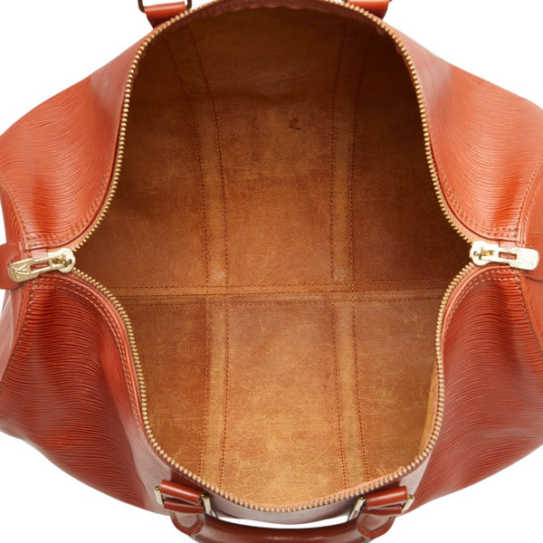 ルイ ヴィトン エピ キーポル45 ボストンバッグ M42978 ジパングゴールド ブラウン レザー レディース LOUIS VUITTON 【中古】