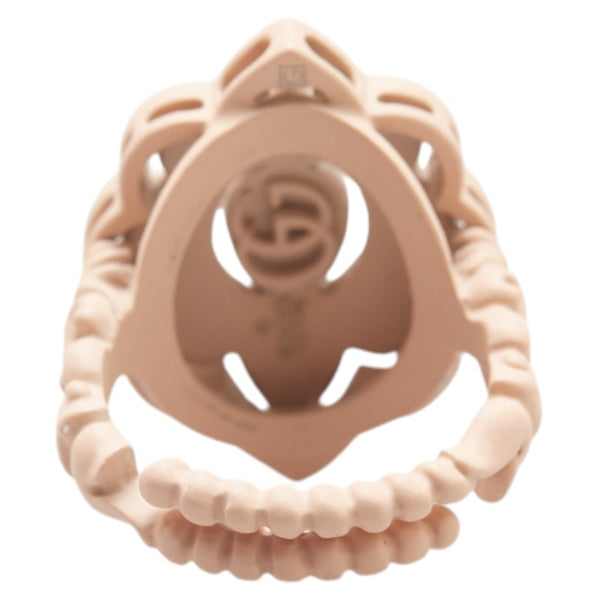 グッチ スタッズ リング 指輪 2点セット ピンク プラスチック フェイクパール ベロア レディース GUCCI 【中古】