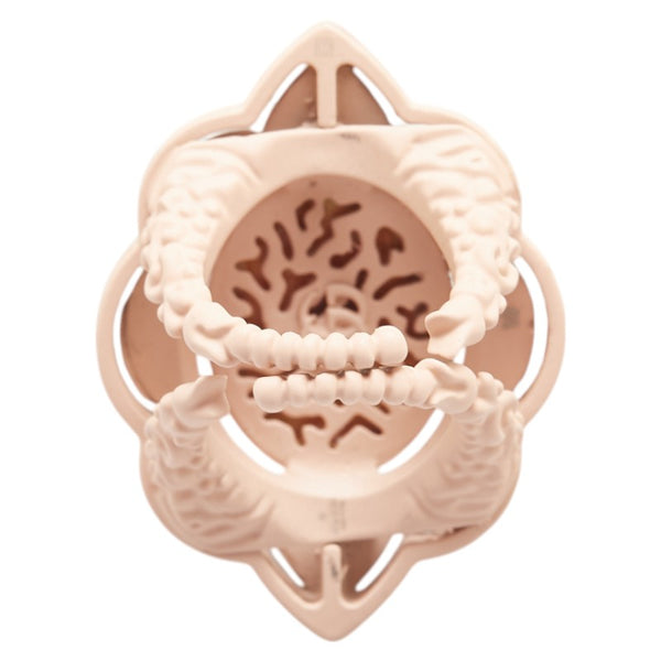 グッチ スタッズ リング 指輪 2点セット ピンク プラスチック フェイクパール ベロア レディース GUCCI 【中古】