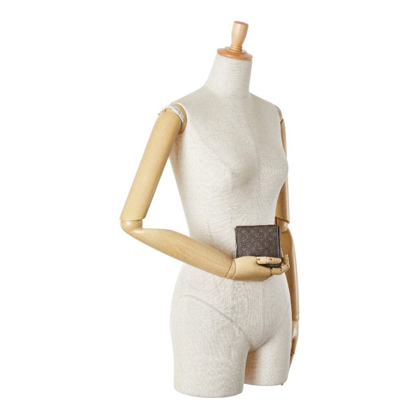 ルイ ヴィトン モノグラム アクセサリーケース ブラウン PVC スウェード レディース LOUIS VUITTON 【中古】