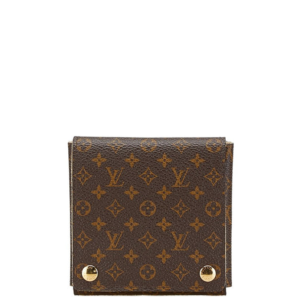 ルイ ヴィトン モノグラム アクセサリーケース ブラウン PVC スウェード レディース LOUIS VUITTON 【中古】