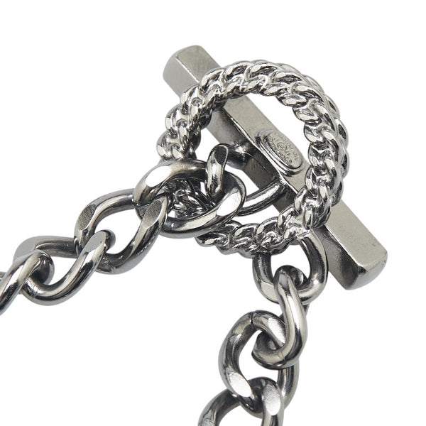 シャネル ロゴ ラインストーン チョーカー シルバー マルチカラー メタル プラスチック レディース CHANEL 【中古】