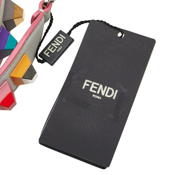 フェンディ ストラップユー スタッズ ショルダーストラップ マルチカラー レザー プラスチック レディース FENDI 【中古】