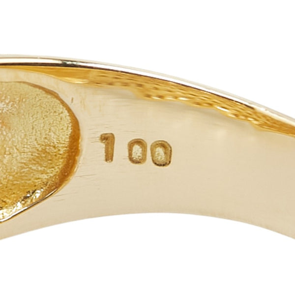 K18YG イエローゴールド ダイヤ1.00ct リング 指輪 レディース 15号 【中古】