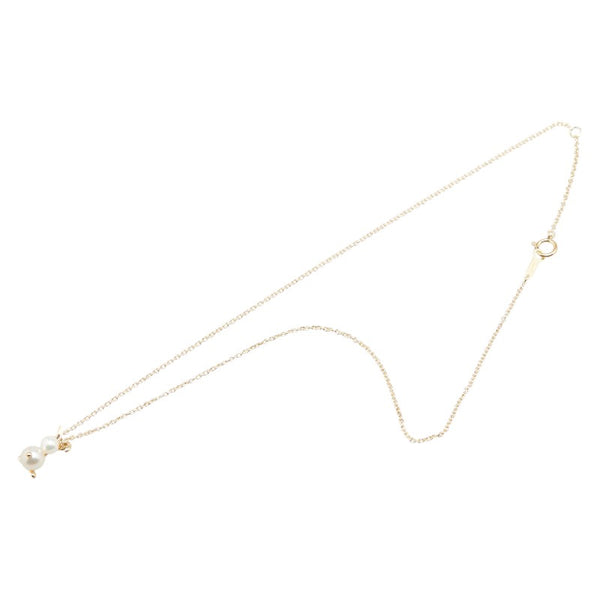 タサキ K18YG イエローゴールド アコヤパール6.4mm アコヤパール4.7mm うさぎ モチーフ ネックレス レディース TASAKI 【中古】