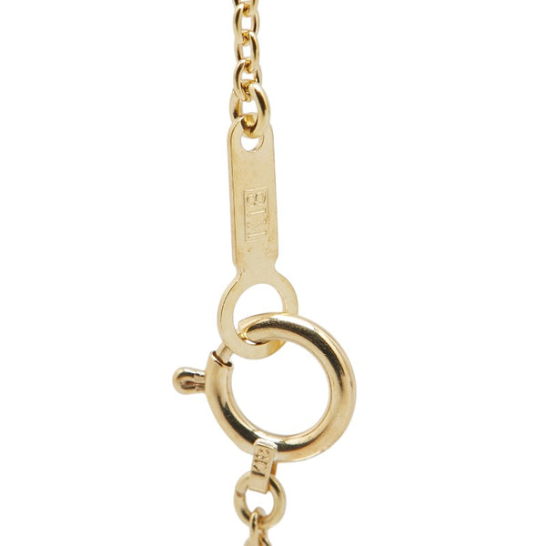 タサキ K18YG イエローゴールド アコヤパール6.4mm アコヤパール4.7mm うさぎ モチーフ ネックレス レディース TASAKI 【中古】