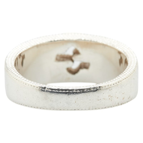 グッチ インターロッキングG リング 指輪 ＃19 SV925 シルバー メンズ GUCCI 【中古】