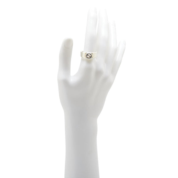 グッチ インターロッキングG リング 指輪 ＃19 SV925 シルバー メンズ GUCCI 【中古】