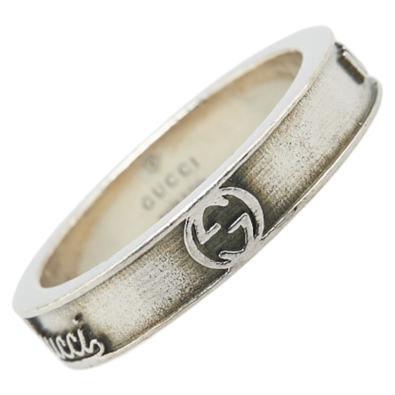 グッチ インターロッキングG リング 指輪 #21 SV925 シルバー メンズ GUCCI 【中古】