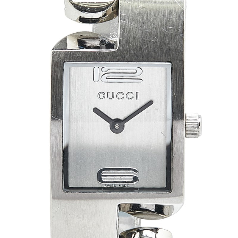 グッチ 腕時計 クオーツ シルバー文字盤 SV925 シルバー レディース GUCCI 【中古】