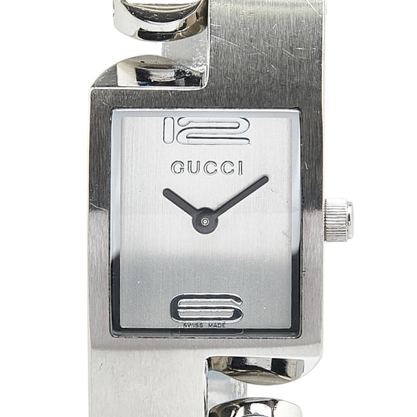 グッチ 腕時計 クオーツ シルバー文字盤 SV925 シルバー レディース GUCCI 【中古】