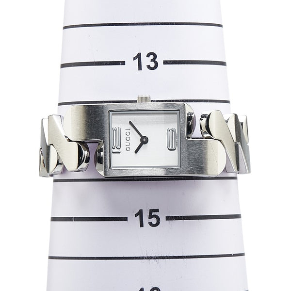グッチ 腕時計 クオーツ シルバー文字盤 SV925 シルバー レディース GUCCI 【中古】