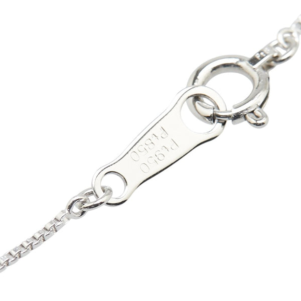ヴァンドーム Pt950 プラチナ Pt850 プラチナ ダイヤ0.23ct スクエア ペンダントネックレス レディース VANDOME 【中古】