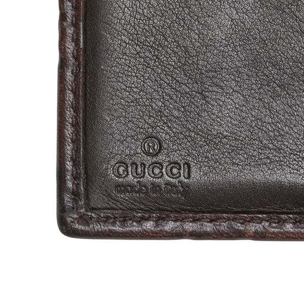 グッチ グッチシマ 二つ折り財布 212091 ブラウン レザー レディース GUCCI 【中古】