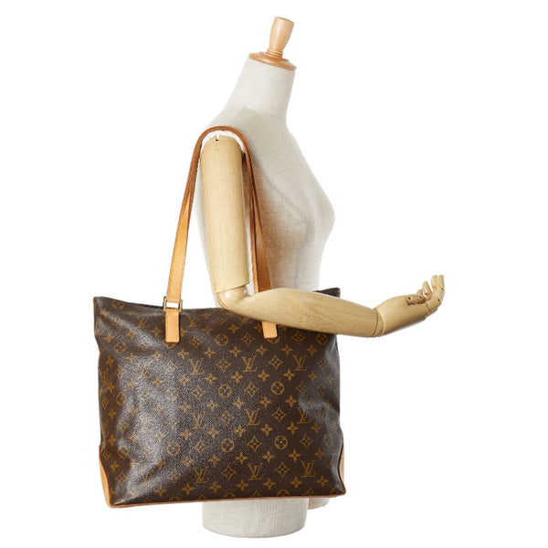 ルイ ヴィトン モノグラム カバメゾ ショルダーバッグ トートバッグ  M51151 ブラウン PVC レザー レディース LOUIS VUITTON 【中古】