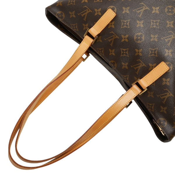 ルイ ヴィトン モノグラム カバメゾ ショルダーバッグ トートバッグ  M51151 ブラウン PVC レザー レディース LOUIS VUITTON 【中古】