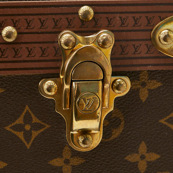ルイ ヴィトン モノグラム アルゼール80 トランクケース トラベルケース M21222 ブラウン PVC レザー レディース LOUIS VUITTON 【中古】