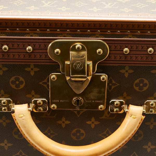 ルイ ヴィトン モノグラム アルゼール80 トランクケース トラベルケース M21222 ブラウン PVC レザー レディース LOUIS VUITTON 【中古】