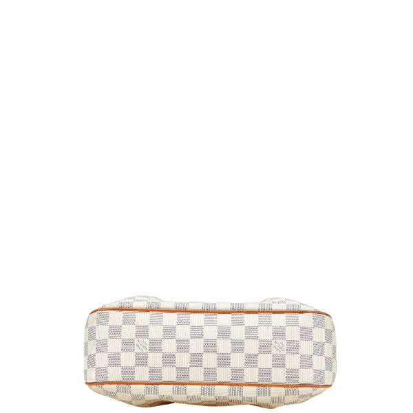 ルイ ヴィトン ダミエ アズール シラクーサPM 斜め掛け ショルダーバッグ N41113 ホワイト PVC レザー レディース LOUIS VUITTON 【中古】